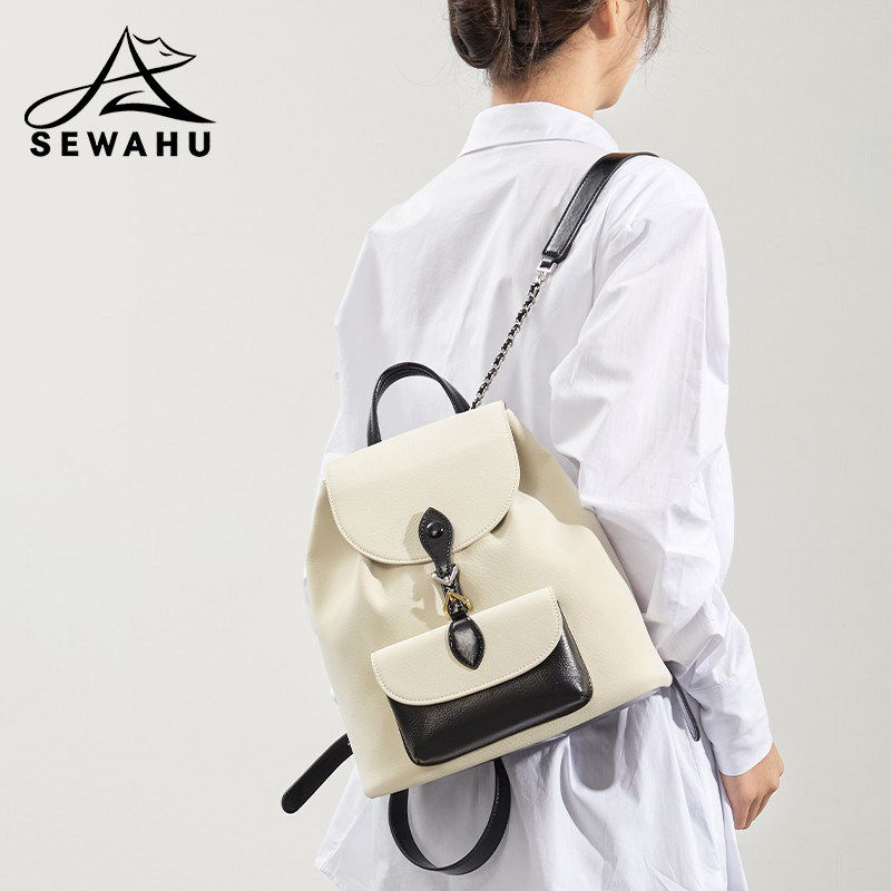 设计感小众双肩包通勤百搭2025新款时尚小背包皮质复古高级感女包