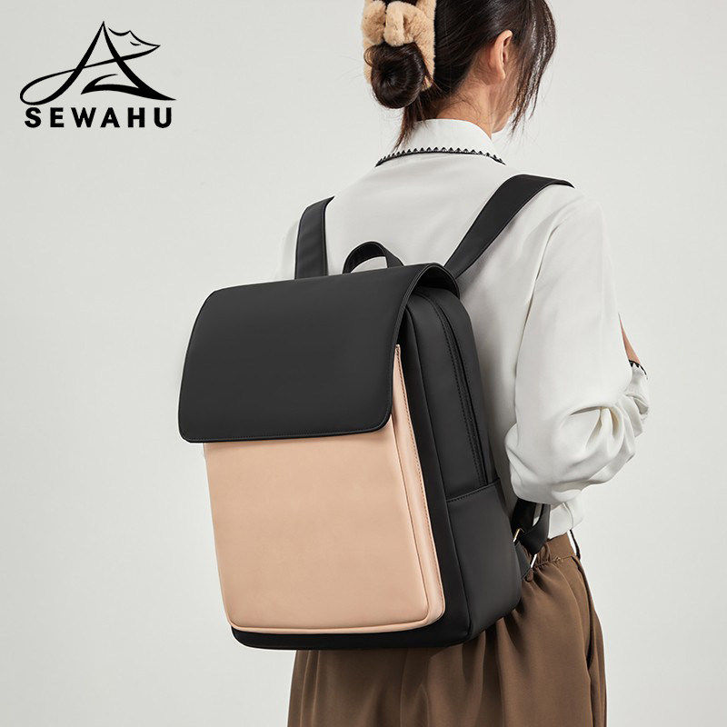 高级感小众男女双肩包商务通勤电脑背包设计感男士大容量学生书包