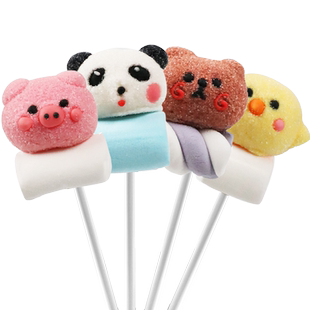 米凯迪MeCandy绵绵乐糖果软萌棉花棒棒糖儿童送礼喜糖颜值零食