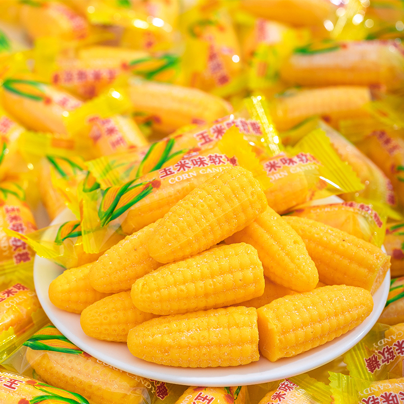 正宗玉米糖软糖散装糖果老式儿童橡皮糖爆款年货零食婚庆喜糖批发