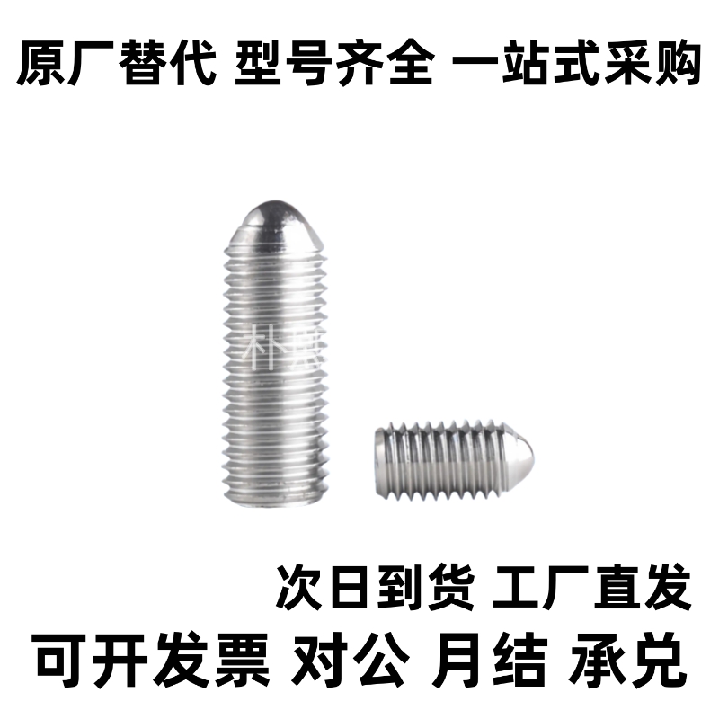 BSJL3/4/5/6/8/10/12/16加长型内六角304不锈钢球头柱塞