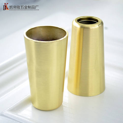 厂家新中式简约铜拉丝餐桌铜脚套沙发桌椅实木家具铜脚垫脚套