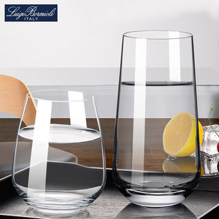 意大利进口水晶玻璃杯饮料杯水杯牛奶杯办公室泡茶杯子绿茶杯套装