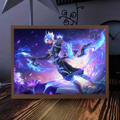 王者荣耀灯光画澜逐花归海小夜灯