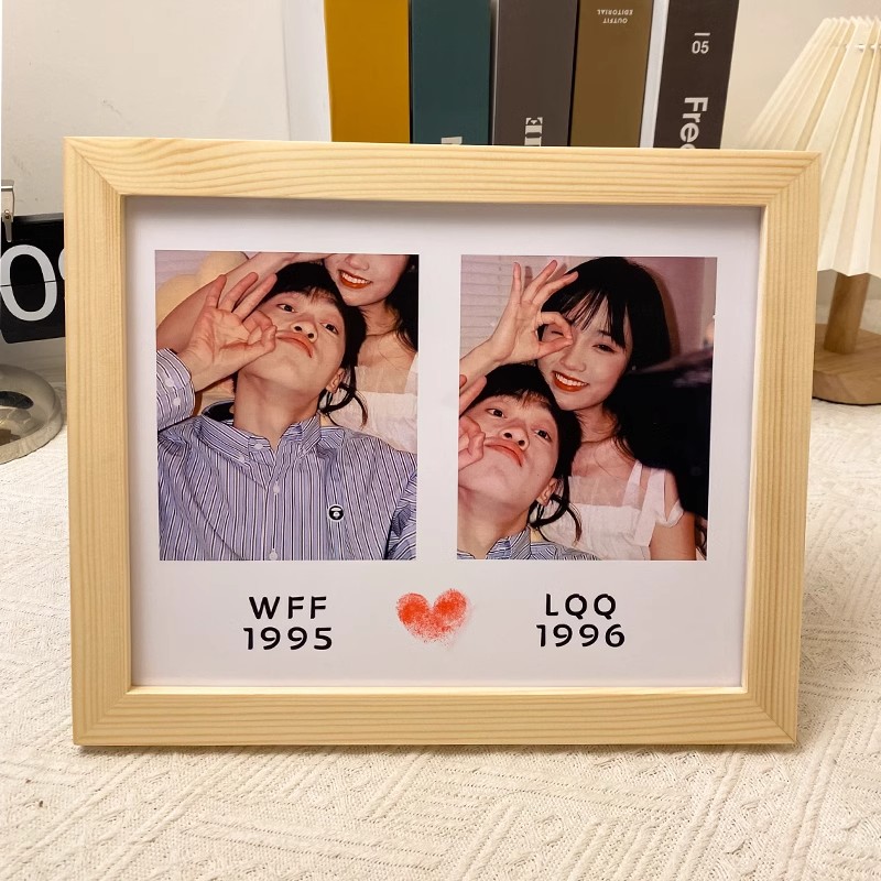DIY照片定制情侣恋爱相框