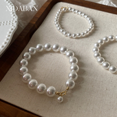 西大班 冷白强光澳白珍珠手链女2025年新款 精致美产14K包金首手饰