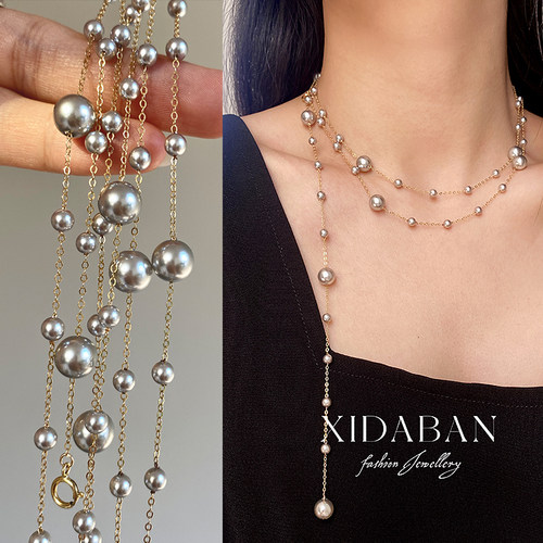 项链西大班美产包金不掉色满天星