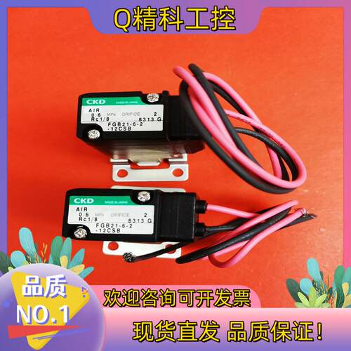 现货CKD二通电磁阀FGB21-6-2-12CSB(1分孔)