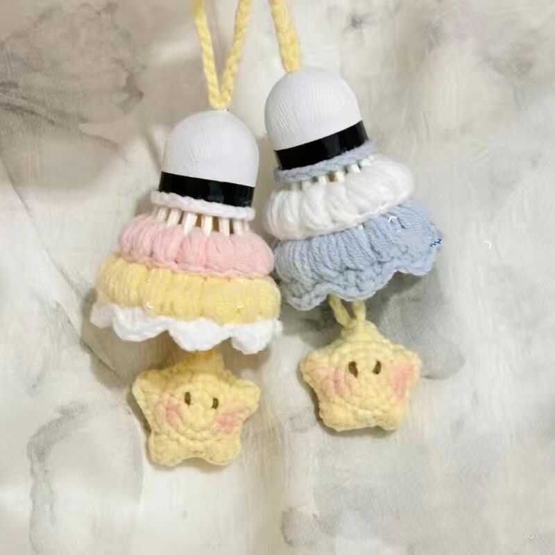 羽毛球手工可爱星星礼物编织材料