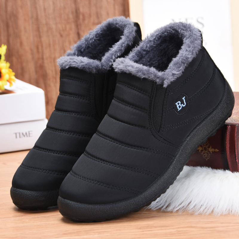 新品老北京棉鞋男款冬季加绒加厚保暖老人雪地靴男士中老年舒适爸