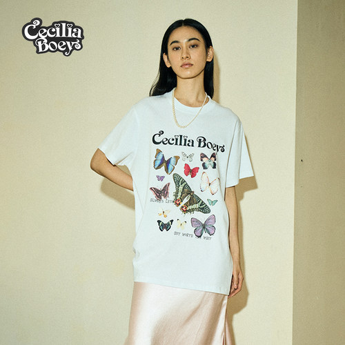宋妍霏Ceciliaboey印花短袖