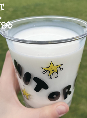 HIT OR MISS星星心情透明玻璃杯原创设计果汁牛奶情侣水杯礼物