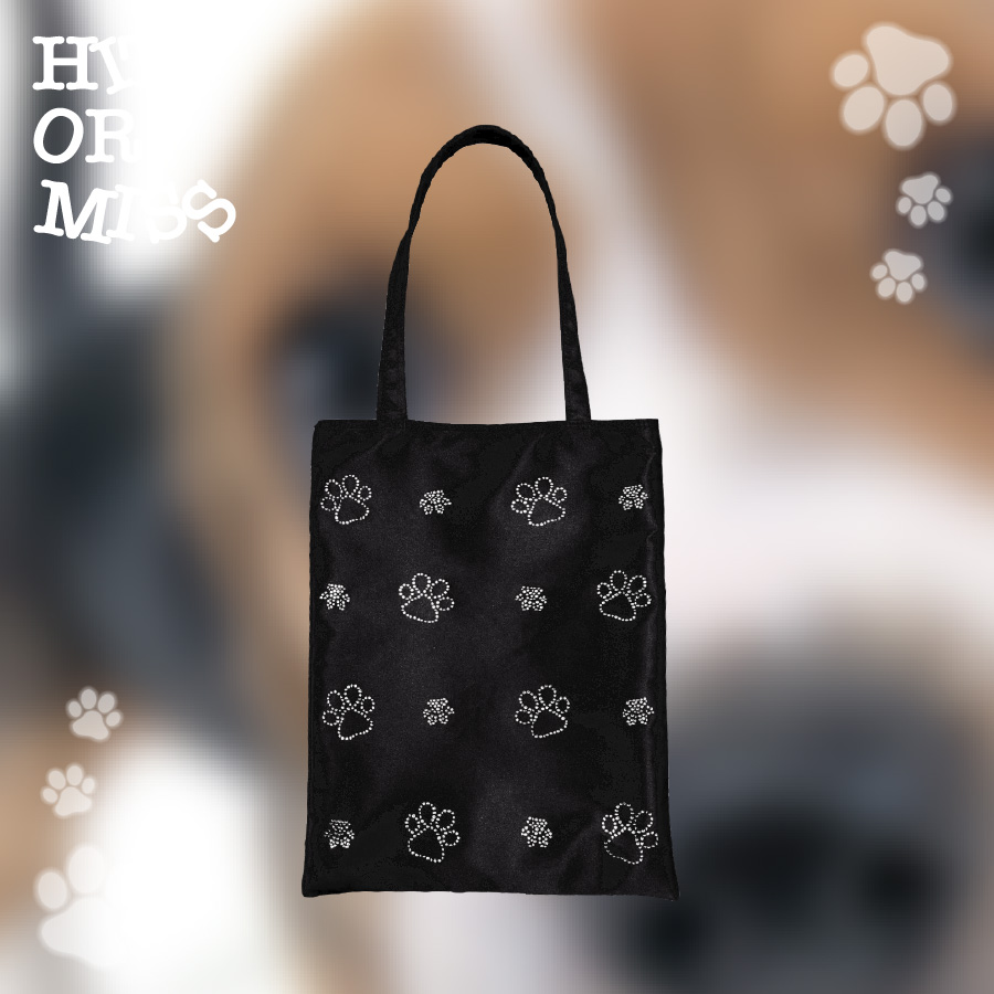 HITORMISS小狗镶钻托特包