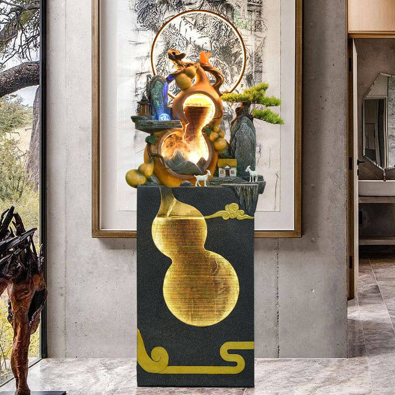 天通泰落地葫芦假山流水喷泉循环水景观摆件办公室客厅店铺开业乔