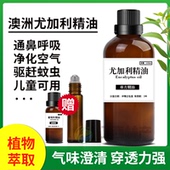 纯天然澳洲尤加利精油香薰香薰精油通鼻儿童可用蓝胶桉树叶精油