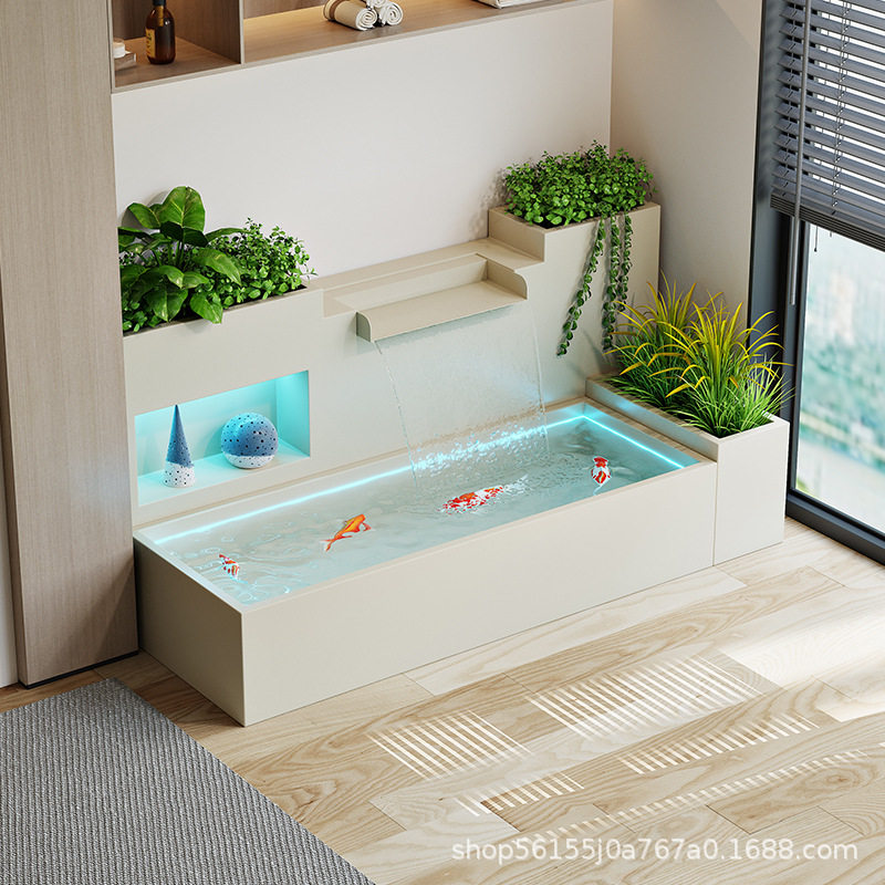 铝合金户外庭院阳台流水景观墙鱼池花池组合不锈钢养鱼隔断照壁,家居饰品,流水摆件,淘宝优惠券,粉丝福利购,淘宝优惠卷