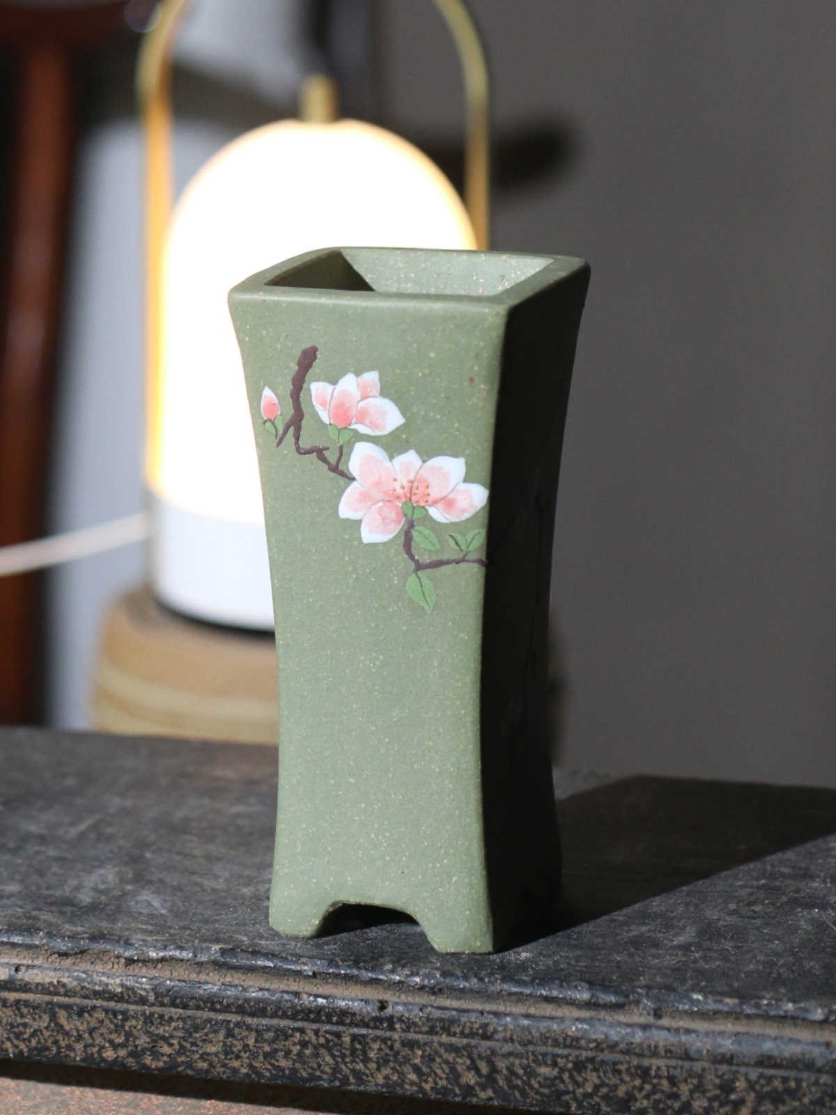 紫砂花盆泥绘盆景盆小盆微型盆手工盆桌面盆栽陶瓷盆苏兵制精品i.