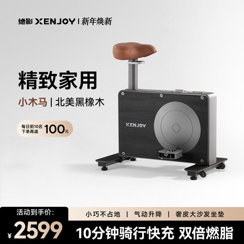 绝影小木马动感单车家用款室内小型静音运动减肥专用健身房器材