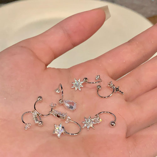 医用钛钢u型爆闪超美马蹄环