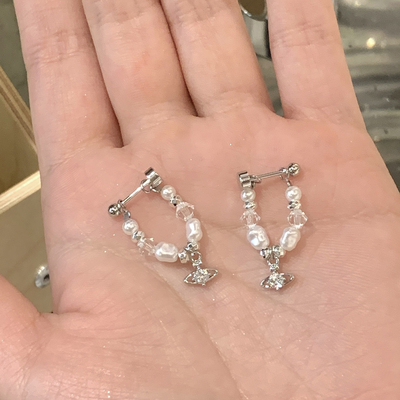 星球吊坠医用钛钢耳骨链
