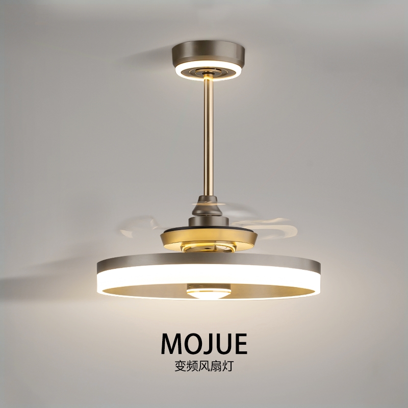 摩爵餐厅吊扇灯一体变频智能简约