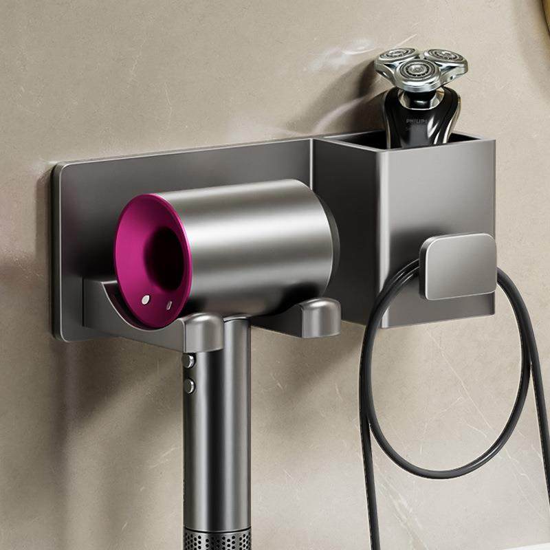 浴室吹风机架免打孔卫生间置物架墙上架子吹风架收纳架绕线,家庭/个人清洁工具,吹风机置物架,淘宝优惠券,粉丝福利购,淘宝优惠卷