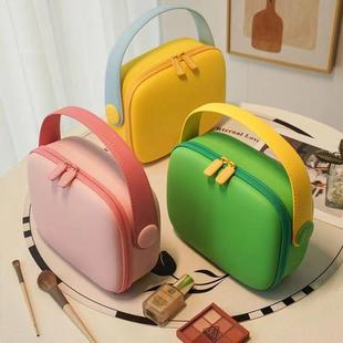 网红化妆包多巴胺高级便携多功能大容量防水外出旅行化妆品硬壳包