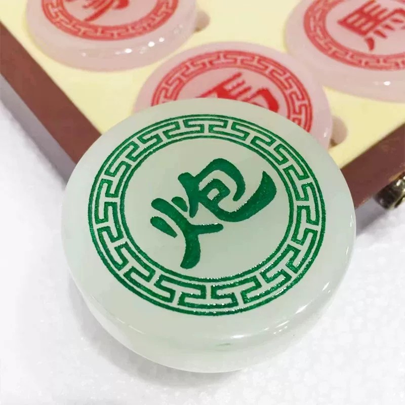 【玉石象棋】阿富汗高档中国象棋 商务创意玉器送礼收藏国际象棋