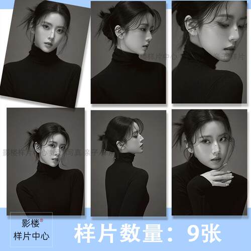 影楼工作室肖像艺术照摄影光影写真样图样片样照F1358