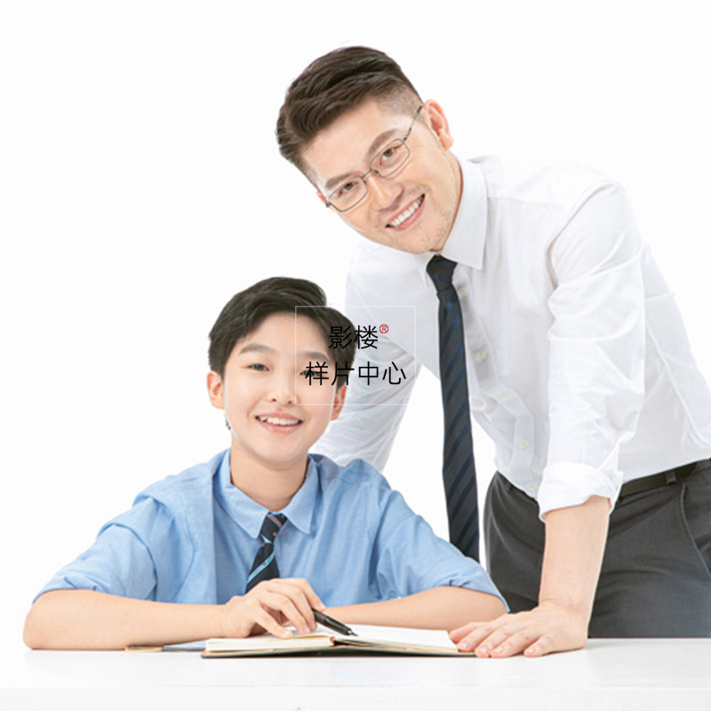 影楼工作室温馨家庭主题亲子父子互动合影jpg素材样片样图片s871