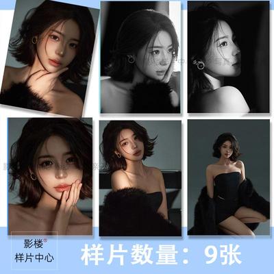 影楼工作室肖像艺术照摄影光影写真样图样片样照9张3193