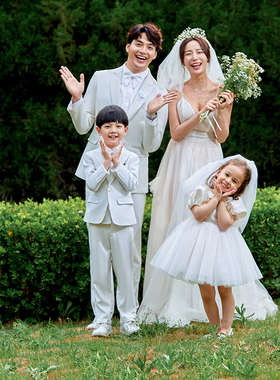 2023新影楼工作室外景全家福亲子照家庭照合影样版样片客样照u860