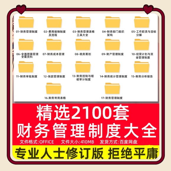 财务管理制度部门费用报销流程制度成本管理资料税务筹划预算管理