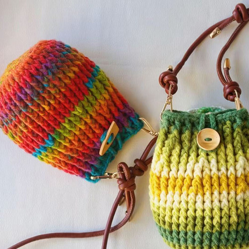 彩虹和绿野仙踪斜挎包手工材料包