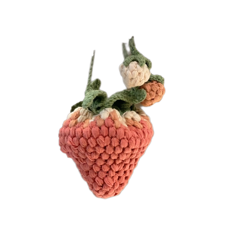 小红书同款奶油泡芙粗莓束口包