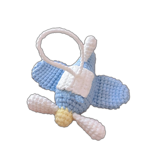 手工DIY毛线编织材料包小飞机玩偶挂件钥匙扣娃娃自制手钩车包挂