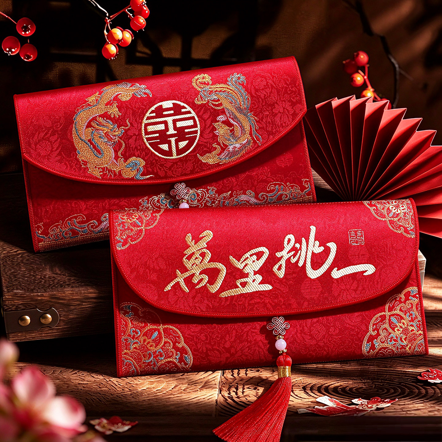 2026新款改口红包结婚专用万元高档红包袋大号结婚用喜包一对喜字