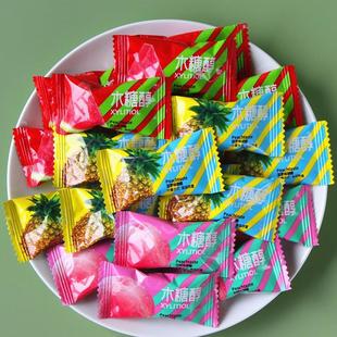 木糖醇水果硬糖500g蜂蜜柚子玫瑰味混装糖果袋装老人零食散装喜糖