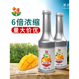 香园台农芒果酱1.2kg 杨枝甘露原料浓缩芒果汁连锁奶茶店专用原浆
