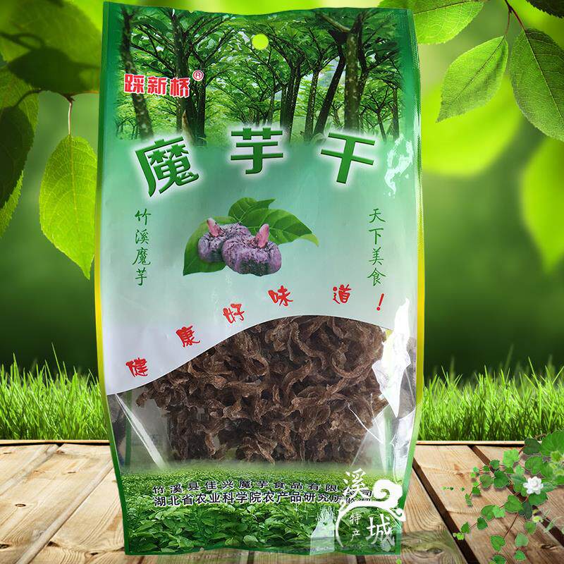 竹溪特产踩新桥魔芋干货素毛肚魔芋豆腐零食品雪魔芋丝条爽素食