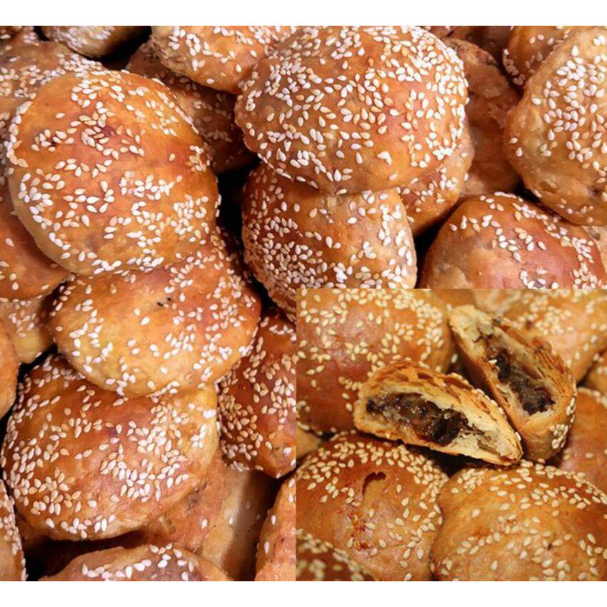 浙江特产大胖子纯手工酥饼 金华梅干菜 新登干菜烧饼 10个起拍