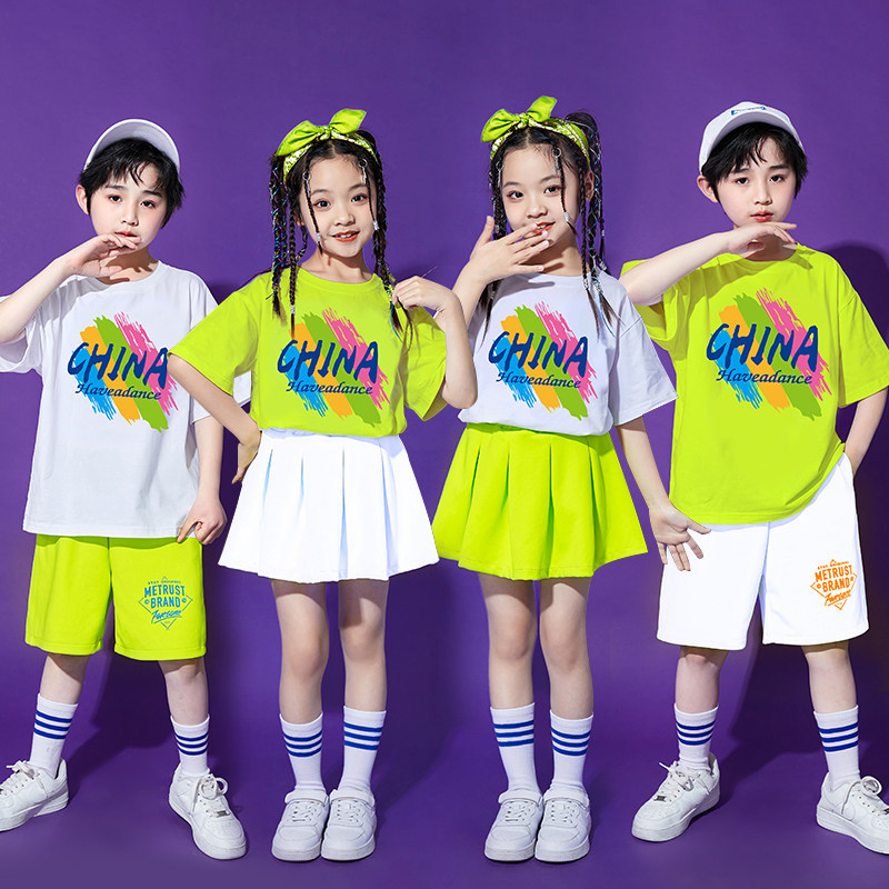 六一儿童中国风演出服幼儿园街舞潮服爵士表演服小学生运动会班服
