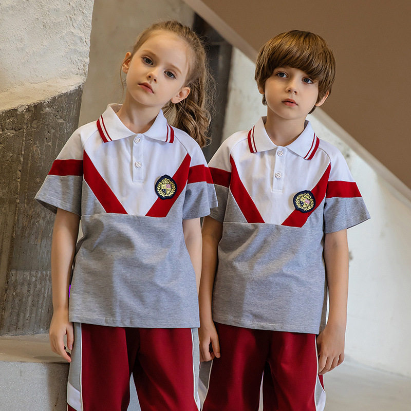 24秋冬新款男女童学生运动套装儿童字母拉链衫新款校服幼儿园园服