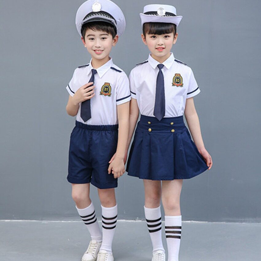 幼儿园园服小海军演出服陆军礼服儿童班服学生校服小空军合唱表演