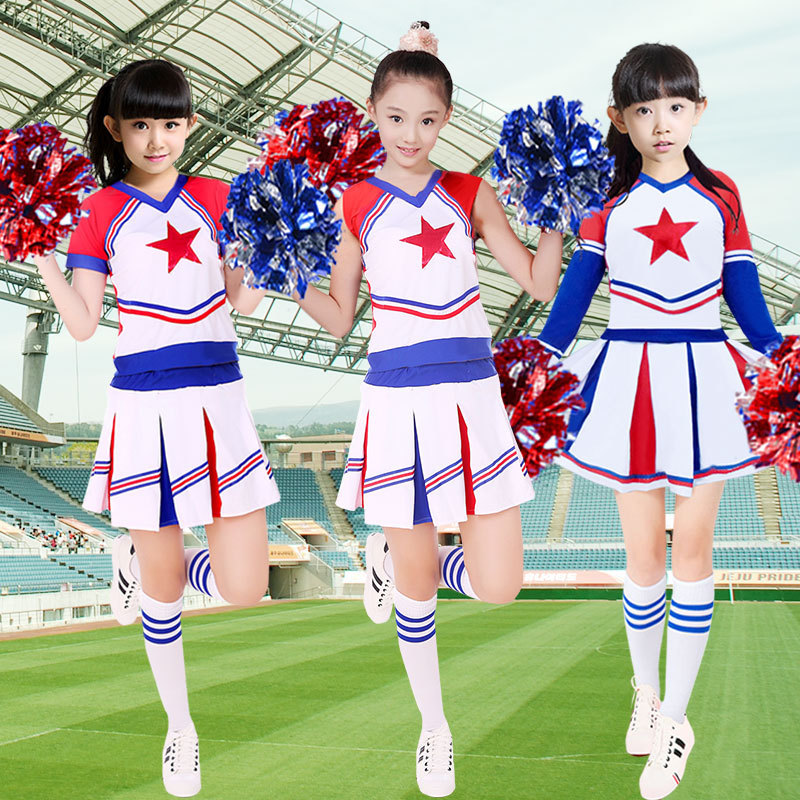 学生儿童啦啦队服装男女套装韩版拉拉队青春啦啦操校园演出表演服