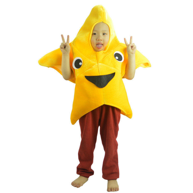 万圣节服装舞会派对儿童装扮服装cos可爱派大星海星服装小星星服