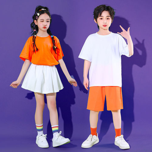 六一儿童啦啦队演出服小学生运动会团体服幼儿园可爱大合唱表演服