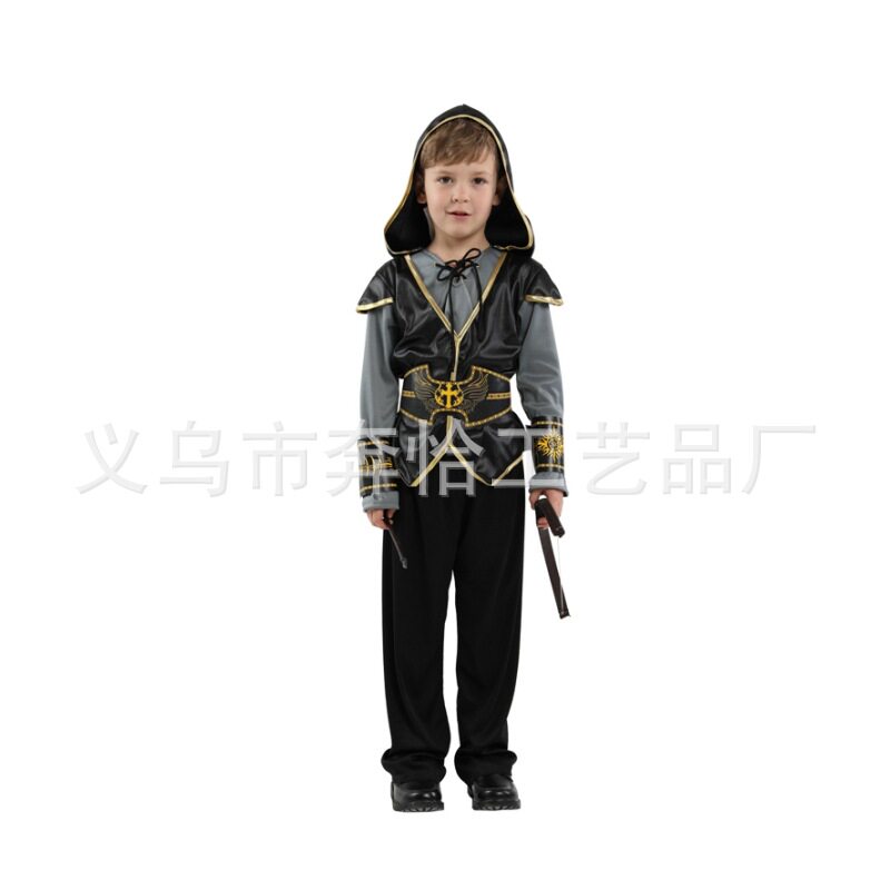 万圣节儿童节化妆舞会服装牛魔王红牛魔扮演地狱魔王表演服B0176