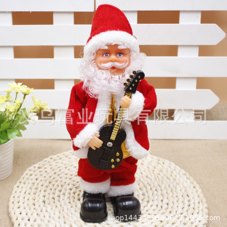 圣诞装饰品 电动音乐圣诞老人 五款混装电动小公仔 儿童小礼物