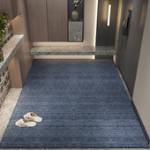 入户门口地毯高级感别墅进门地垫门外耐脏蓝色玄关门垫脚垫可裁剪